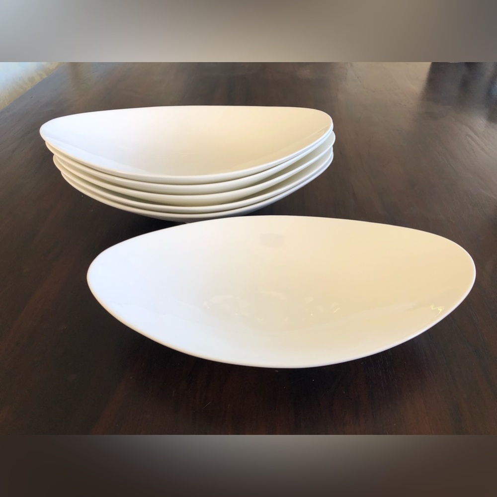 Fortessa Accentz Fortaluxe Coupe Pasta Soup Modern Bowl- 6 piece set